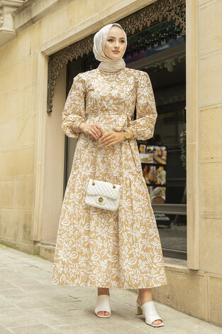 Yasemin Desen Çingene Elbise 100MD11483 16 - Thumbnail