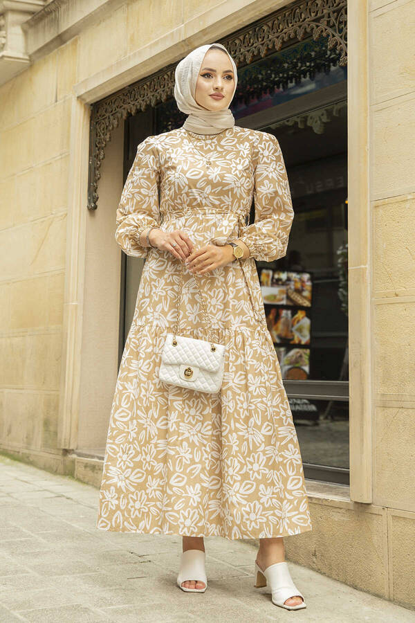 Yasemin Desen Çingene Elbise 100MD11483 16